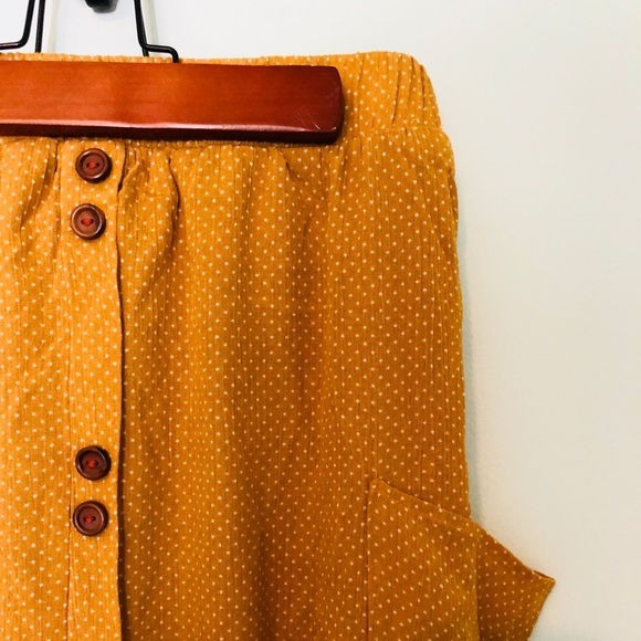 🆕POLKA DOT BUTTON MAXI SKIRT - Picture 2 of 4